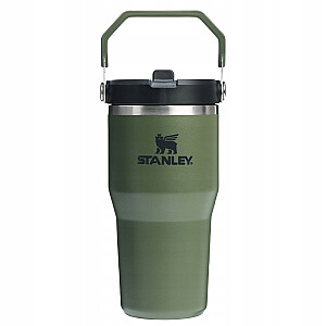 Термокружка с трубочкой The IceFlow Flip Straw 2.0 Tumbler 0.6L темно-зеленый