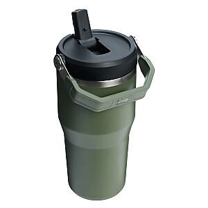 Термокружка с трубочкой The IceFlow Flip Straw 2.0 Tumbler 0.6L темно-зеленый