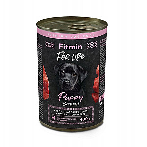 Fitmin For Life mitrā barība ar liellopa gaļu kucēniem 400g