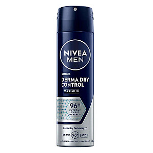 NIVEA Men Derma Dry Control antiperspirants v aerosola vīriešiem 150ml