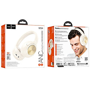 Hoco W54 Young austiņas ar ANC iekšējās bezvadu Bluetooth piens