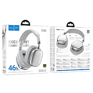 Hoco W52 Plus Tone austiņas Iekļautas bezvadu Bluetooth sudraba