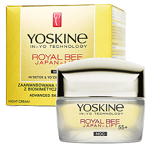 YOSKINE Royal Bee Japan-Lift 55+ Krēms pretgrumbu ar peptīdiem uz nakti 50ml