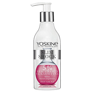 YOSKINE Slim Shock Hot Sauna balzams spēcīgai novājēšanai 5% Niacīns + L-Karnitīns 200ml