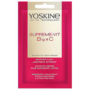 YOSKINE Supreme Vit. B12 & Vit. C маска в пленке 20мл