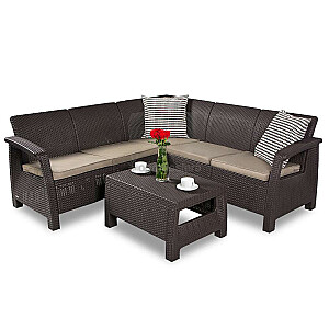 Садовая мебель Corfu Relax Set коричневая