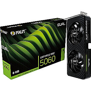 Grafikas karte Palit GeForce RTX 5060 Dual 8GB GDDR7 DLSS4 (NE75060019P1-GB2063D) (USED)