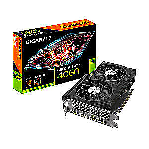 Видеокарта GIGABYTE NVIDIA GeForce RTX 4060 8 ГБ GDDR6 128-бит PCIE 4.0 16x Dual Slot Fansink 2xHDMI 2xDisplayPort GV-N4060WF2OC-8GD (Copy)
