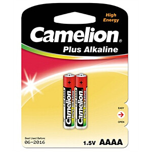 Camelion Plus Alkaline AAAA 1,5 В (LR61), 2 упаковки (для игрушек, пульта дистанционного управления и аналогичных устройств) Camelion
