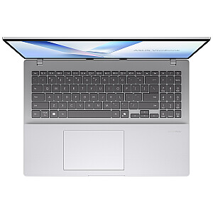 VivoBook 16 M1607KA-KM024W FHD+ IPS AI 5 340 16GB 512SSD EN W11 Sudrabs
