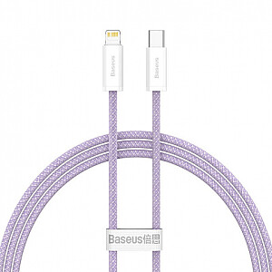 Baseus lightning - USB-C Dynamic Series, 20W, 1m (fioletowy)