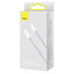 Baseus lightning - USB-C Dynamic Series, 20W, 1m (fioletowy)