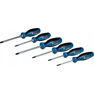 Bosch skrūvgriežu komplekts SL/PH/PZ/TX Professional, 6 gabali (zils/melns, 2