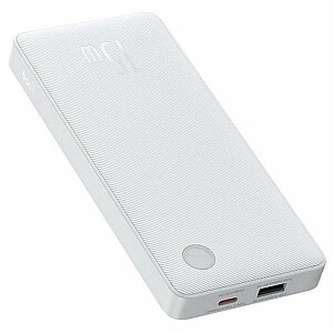 LiPo Powerbank 10000mAh 15W USB + USB-C Airpow Lite белый BASEUS