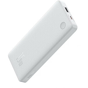 LiPo Powerbank 10000mAh 15W USB + USB-C Airpow Lite balts BASEUS
