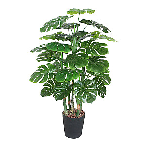 Mākslīgs koks MONSTERA H120cm, melns puķupods