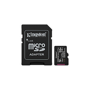 Kingston 64GB microSDXC Canvas Select Plus Gen3 100MB/s A1 Card + Adapter