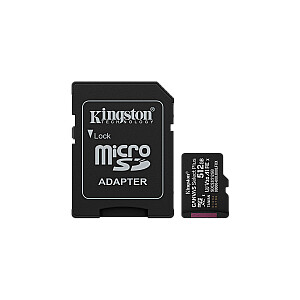 Kingston 512GB microSDXC Canvas Select Plus Gen3 150MB/s A1 Card + Adapter