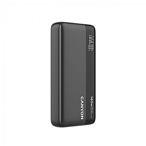 CANYON Power Bank PB-240, 25000mAh PD140W display power bank,Size160.0x82x27 mm Weight 508+-10g, Dark Grey