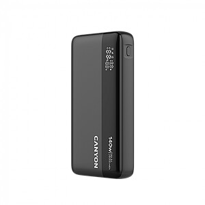 CANYON Power Bank PB-240, 25000mAh PD140W display power bank,Size160.0x82x27 mm Weight 508+-10g, Dark Grey