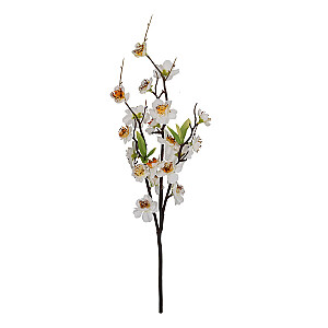 Mākslīgais zars IN GARDEN H47cm, balts persiku zieds