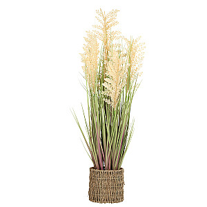 Mākslīgais augs IN GARDEN H87cm, bēšs sorgo, zāle ar podiņu