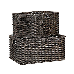 Basket BASILE 33x22xH17cm, dark