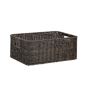 Basket BASILE 34x24xH13.5cm, dark
