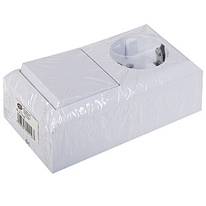 Socket+switch VA 1+1 16A white 03063S