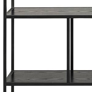 Plaukts SEAFORD 135x35xH150cm, melns