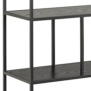 Plaukts SEAFORD 135x35xH150cm, melns