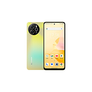 Blackview SHARK 8 8/256GB, 6.78 дюйма FHD+ 1080x2460 IPS LCD 120Hz, MTK6789 Octa-core 2.2GHz, 13MP фронтальная/64MP задняя, батарея 5000mAh, Type-C, Android 13, отпечаток пальца, Dual SIM, без зарядки, Сжигающее золото