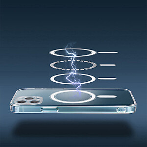 Fusion Mag anti shock 1.5mm silicone case for iPhone 13 6,1" transparent camera protection