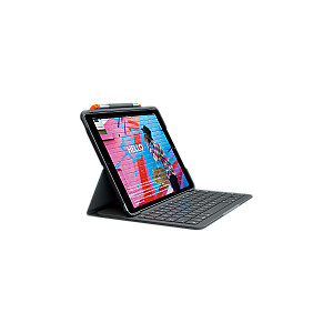 LOGITECH Slim Folio для iPad (7-го, 8-го и 9-го поколения) - BT - ГРАФИТ - НОРДИЧЕСКИЙ