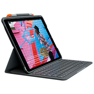 LOGITECH Slim Folio для iPad (7-го, 8-го и 9-го поколения) - BT - ГРАФИТ - НОРДИЧЕСКИЙ