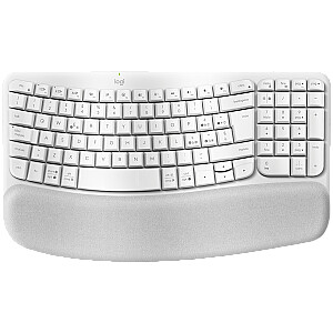 LOGITECH Wave Bluetooth эргономичная клавиатура - БЕЛЫЙ - НОРДИК