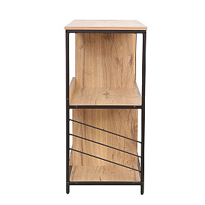 Shelf DIMITRA 100x40xH83,5cm, rustic/black