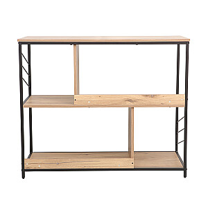 Shelf DIMITRA 100x40xH83,5cm, rustic/black