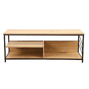 TV table DIMITRA 120x40xH45cm, rustic/black