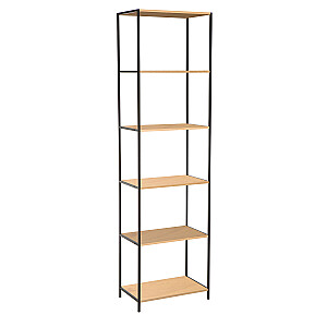 Plaukts HARPER 50x30xH180cm, pelnu/melns