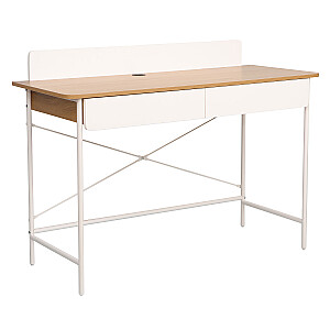 Galda FERDIE 120x48xH88cm, pelnu/balts