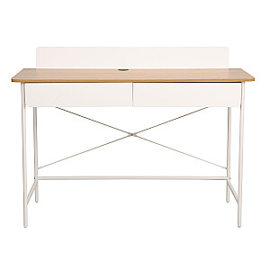 Galda FERDIE 120x48xH88cm, pelnu/balts