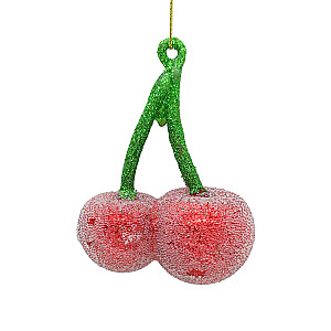 Рождественская игрушка JOY CHERRY 9см, стекло