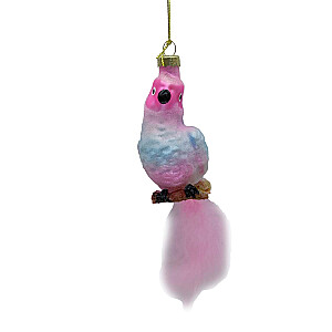 Рождественская игрушка JOY PARROT 18см, стекло