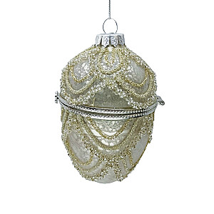 Рождественская игрушка JOY EGG CHAMPAGNE 9.5 см, стекло