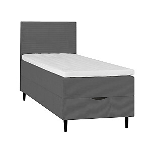 Континентальная кровать LAARA 90x200см, графит