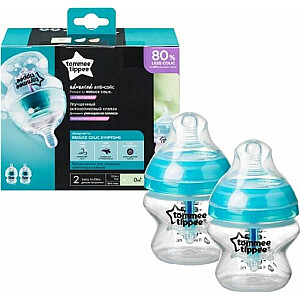 Tommee Tippee Advanced Anti-colic pudele 0m + 150ml 2 gab. (42257975)