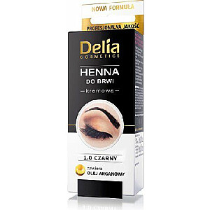Крем для бровей Delia Henna no. 1.0 Черный