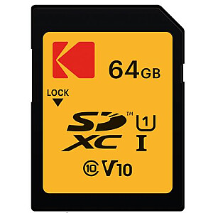 Kodak SD 64GB UHS1 U1 V10 Premium EKMSD64GXC10K