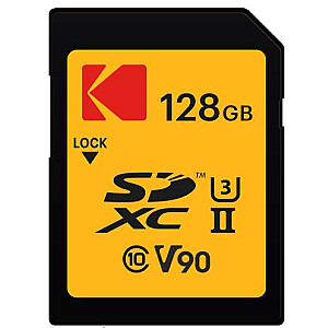Kodak SD 128GB UHS-II U3 V90 Ultra Pro EKMSD128GUHS2V2K